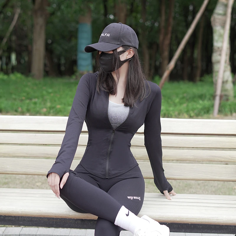 DREAM SLIM秋款保暖户外运动外套健身休闲时尚性感弹力显瘦长袖