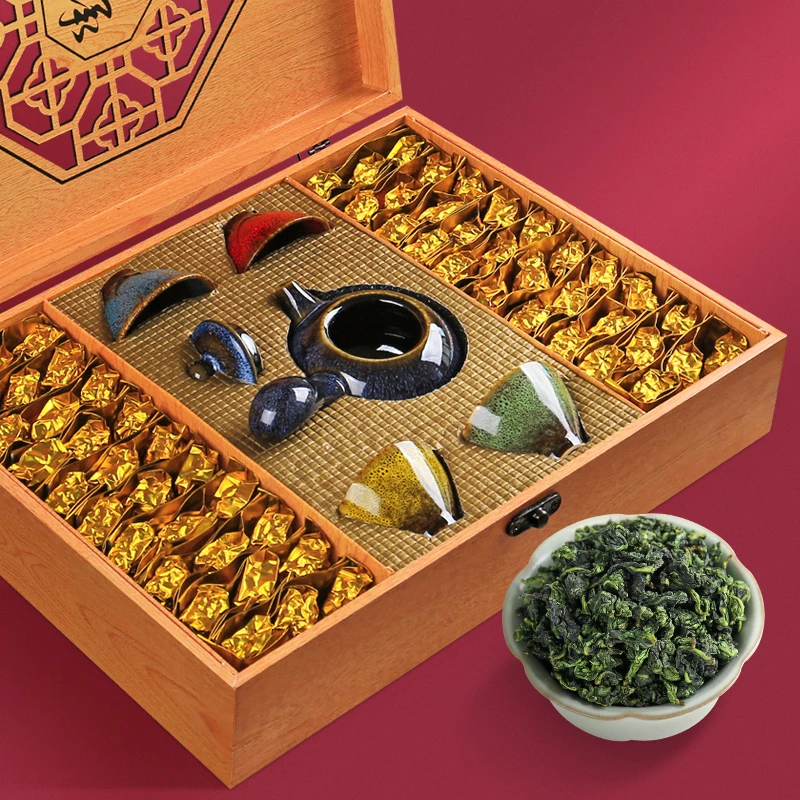 铁观音茶叶500g配送茶具礼盒装新茶中秋过年过节年货节日送礼佳品