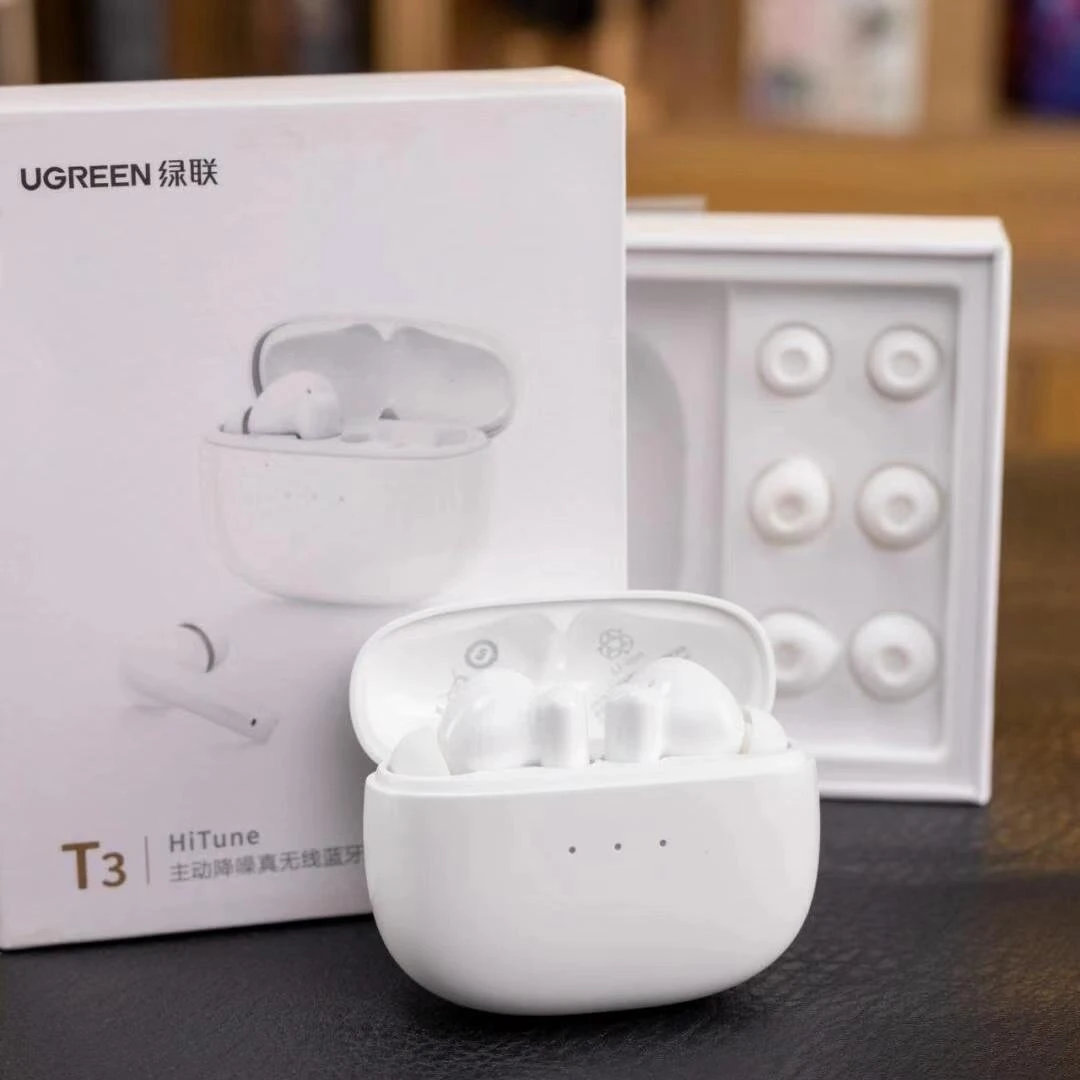 准新品 UGREEN/绿联 新绿联T3蓝牙耳机主动降噪蓝牙耳机