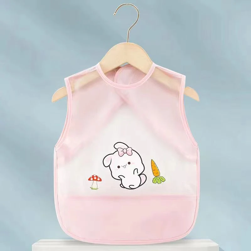 宝宝吃饭防水儿童夏季罩衣男女防脏婴儿小孩围裙无袖围兜反穿护衣