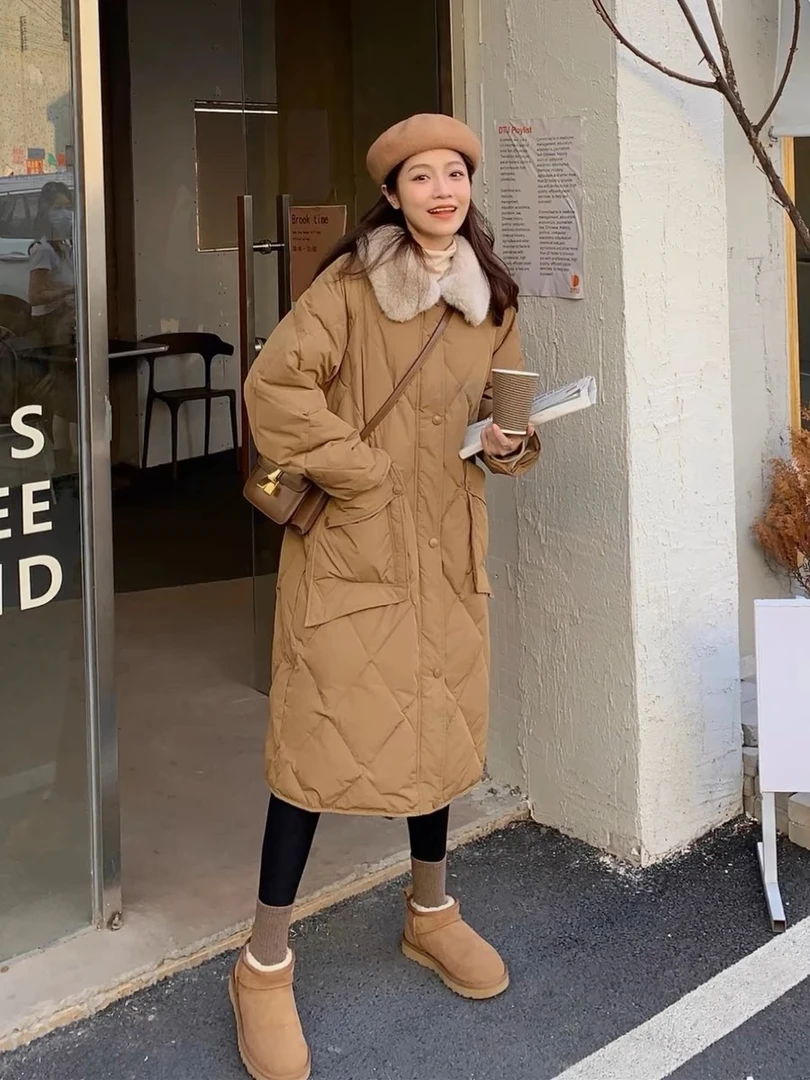 5854冬季翻领短靴翻领棉服（宋）