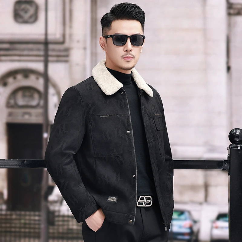 BOTEMER/比提米尔秋冬季新款夹克羽绒服翻领防风保暖休闲商务外套