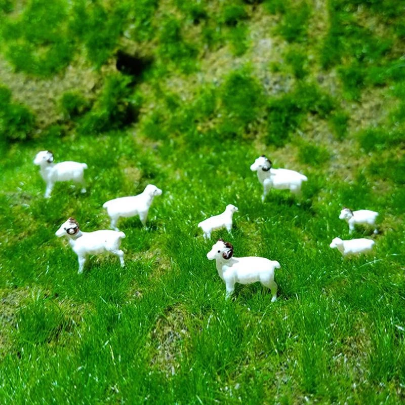 小羊——树脂人物动物小摆件奇石假山置景鱼缸造景微景观防水模型