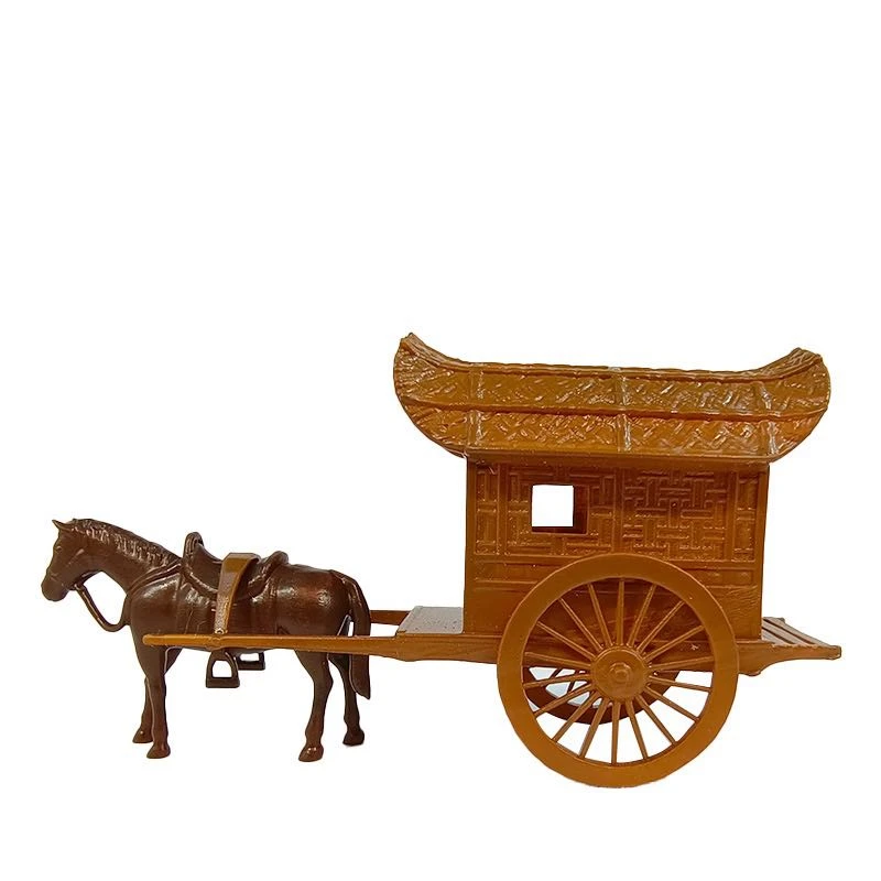 仿古马车——树脂人物防水小摆件奇石假山置景鱼缸造景微景观