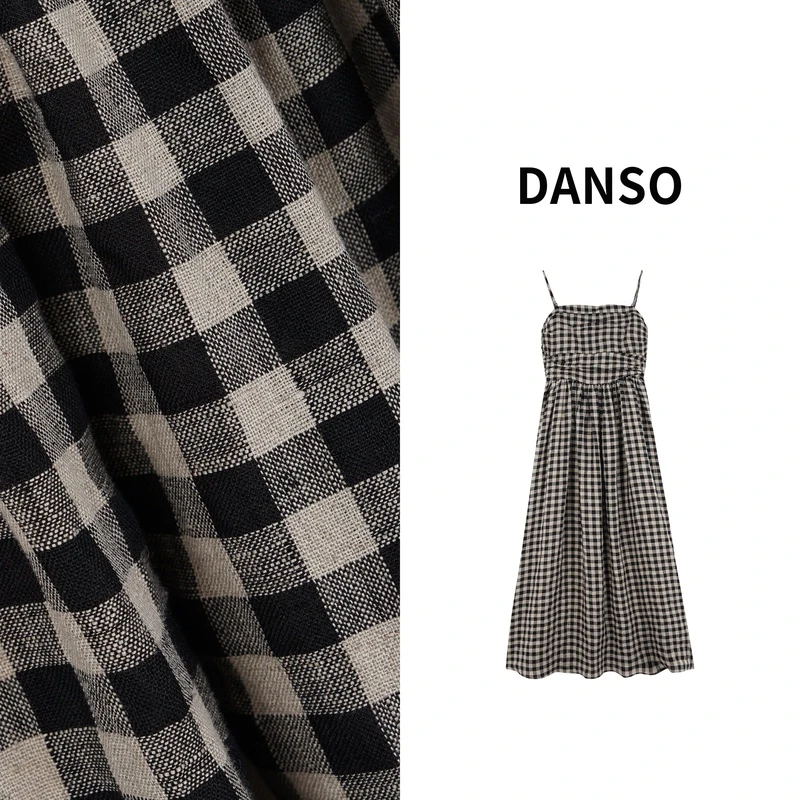 DANSO 【夏日海滩】玉美华宽松连衣裙时尚休闲夏季复古外穿BB2083