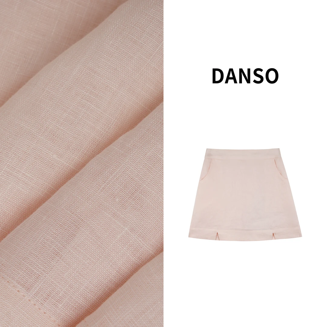 DANSO【十里桃花短裙】玉美华夏季舒适显瘦高腰半身裙半身裙YY0024