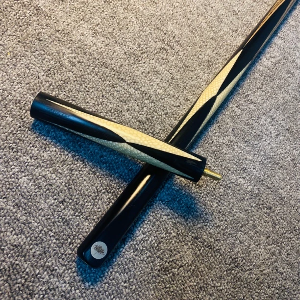 白龙手工台球杆通杆一体中式8球