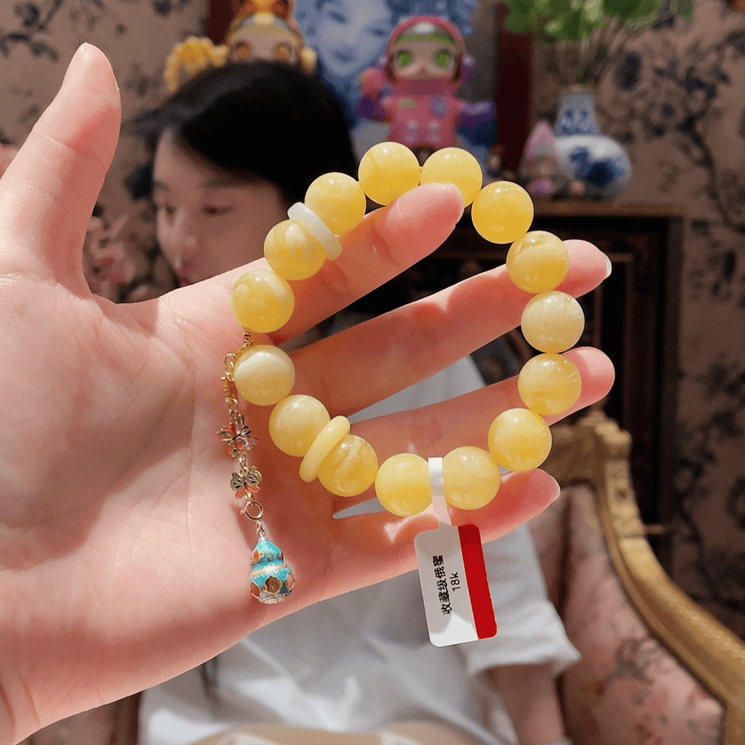 蜜蜡手串未镶嵌手串