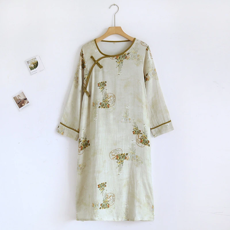 睡衣女春夏甜美网红风家居服清新竹纤维休闲睡衣山河黛