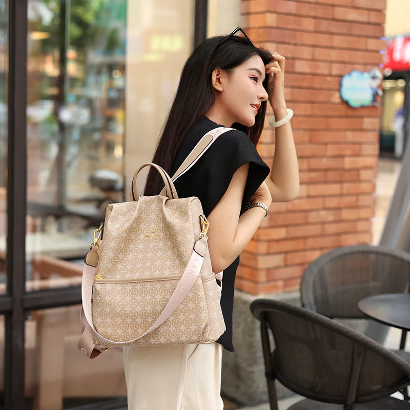 【现货】戈兰黛品牌女包新款双肩包时尚多功能旅行背包外出行李袋