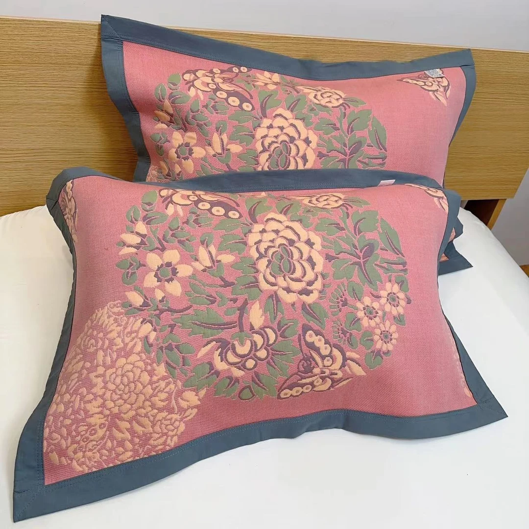 【花蝶】52*78cm高端A类舒适柔软亲肤透气抑菌隔脏可机洗四季枕巾