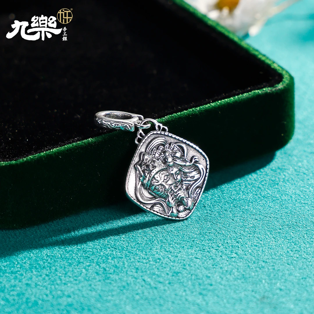 九乐 吊坠925银 扎基女神吊坠