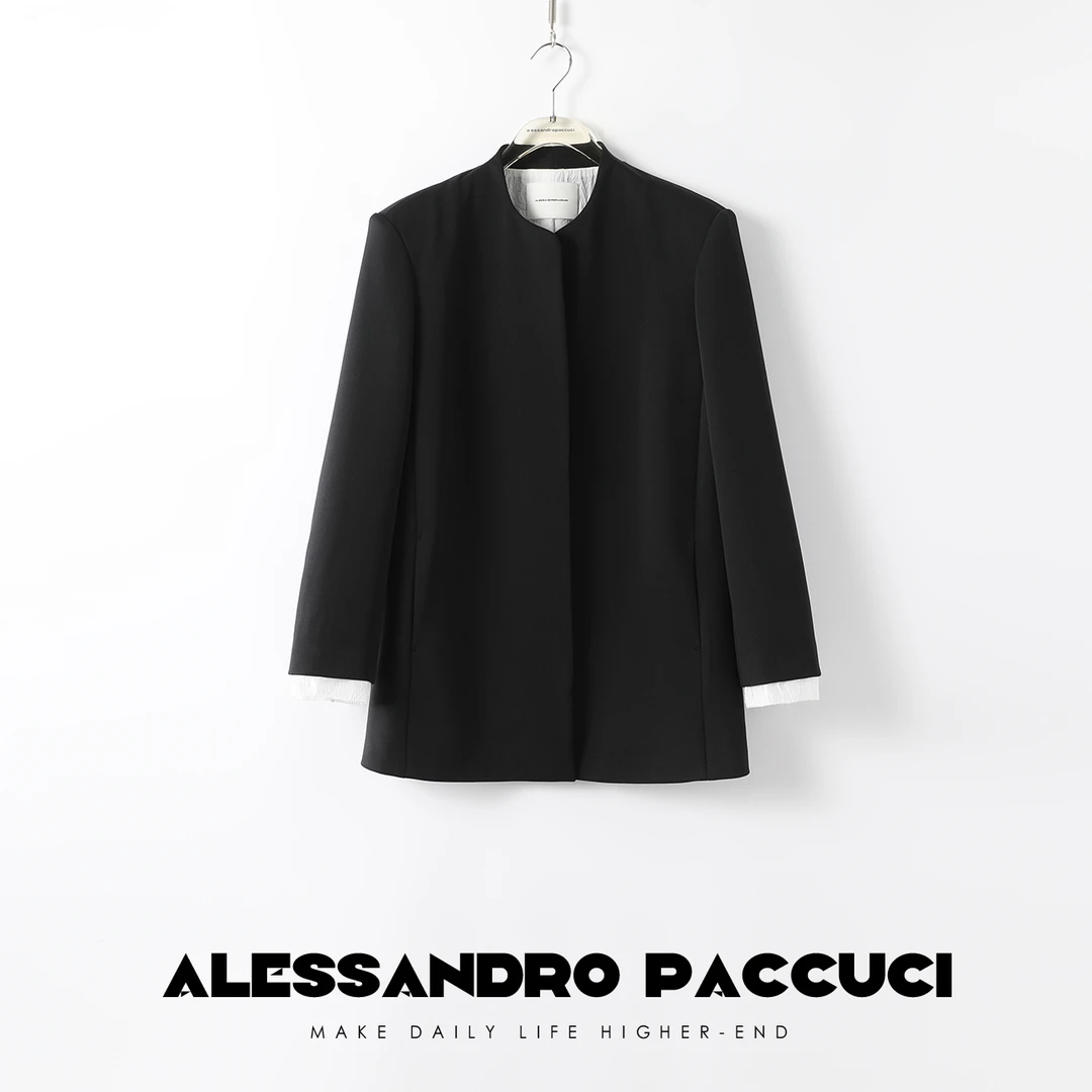 AP洛哥22159X 定制醋酯纤维四面弹 细节感新中式休闲设计感西装