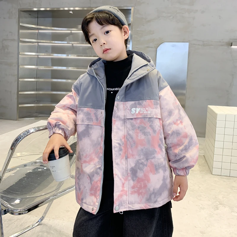男童棉服冬季2025新款中大童加厚男孩棉衣冬装儿童夹棉保暖外套潮