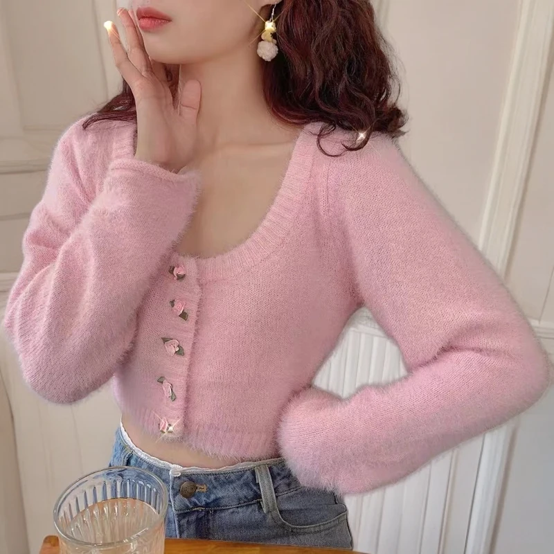 周周家精品女装温柔开衫外套秋冬法式百搭显瘦