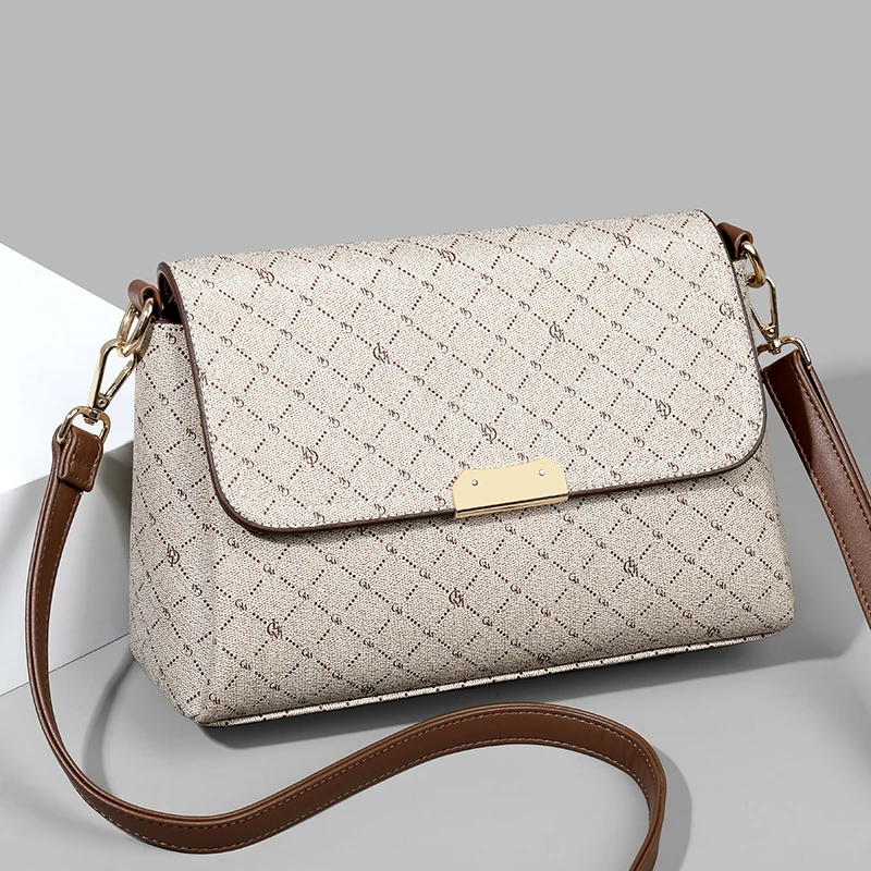 专柜正品斜挎包2025新款软皮女士手拎包妈妈包送礼物大容量单肩包