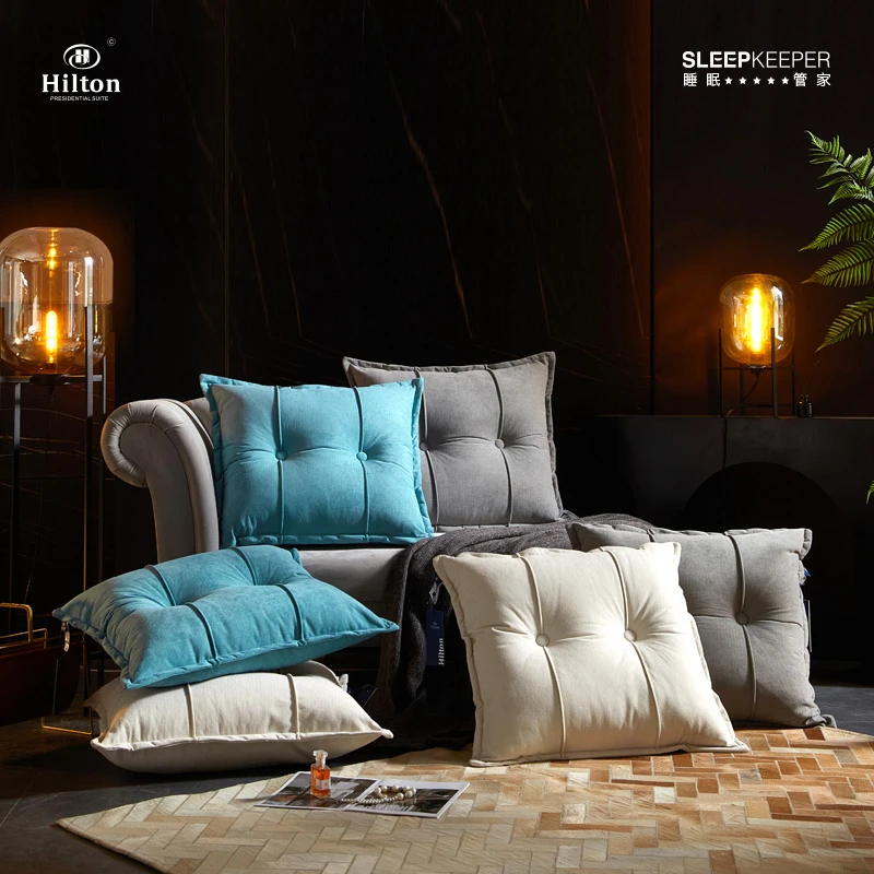 【大牌尾货清仓】高档星级酒店靠枕靠背三防腰靠简约靠垫护腰软包