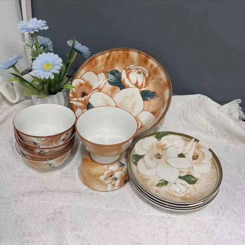 芳华玉兰系列十一件套碗盘