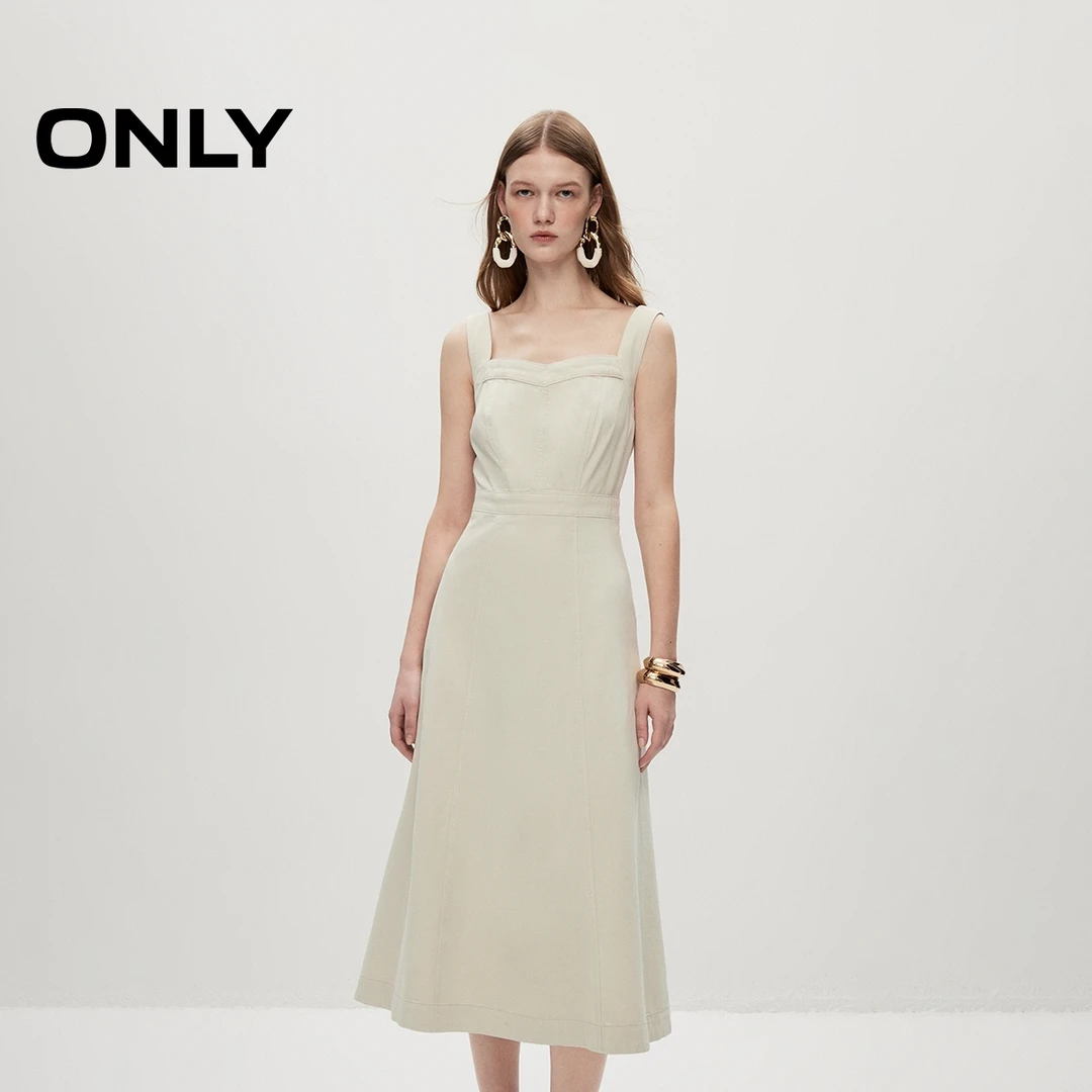 【商场同款】ONLY夏季新款甜美少女A字显瘦连衣裙女|124242028