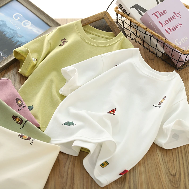 男童短袖T恤夏装2024新款儿童薄款运动上衣半袖夏季男孩休闲体恤