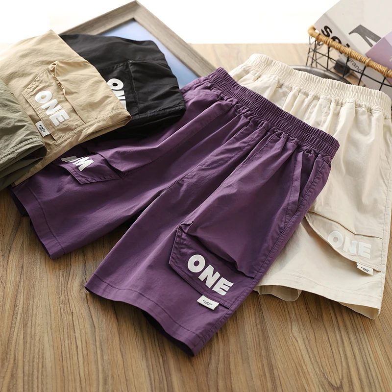 男童夏季短裤儿童薄款休闲中裤2024新款男孩下装宽松洋气五分裤子