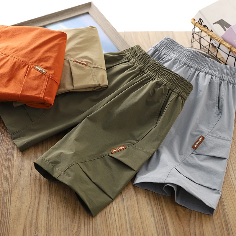 男童短裤儿童夏季薄款裤子2024新款男孩凉感透气五分裤休闲中裤潮