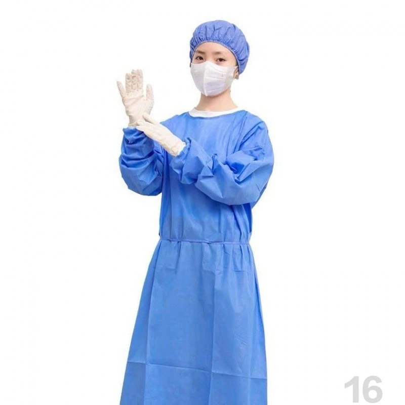 隔离衣拍一发20)SMS蓝色防尘隔离单包装牙科纹绣服实验室服