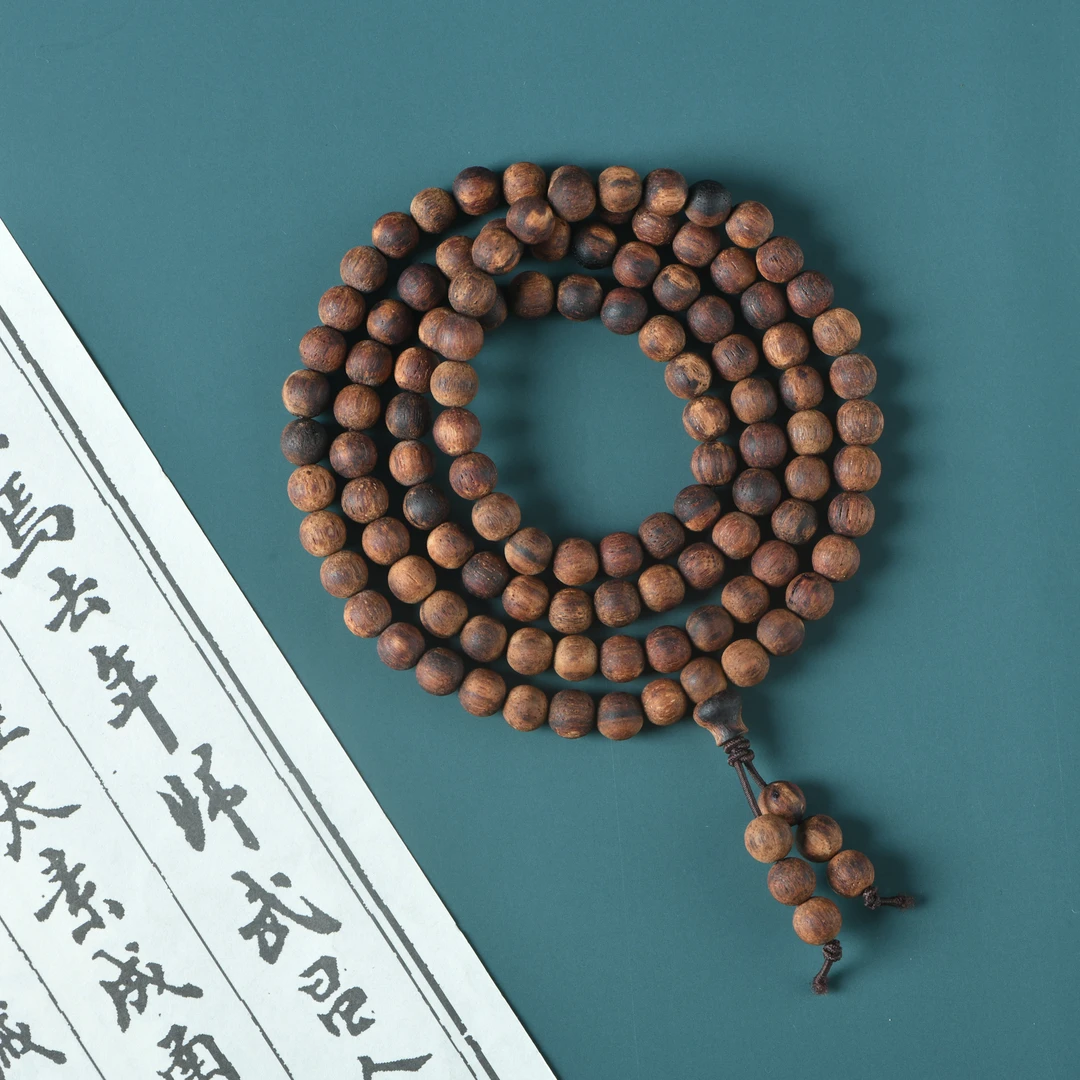 缅甸小叶降真香蜜结十亩香0.6念珠