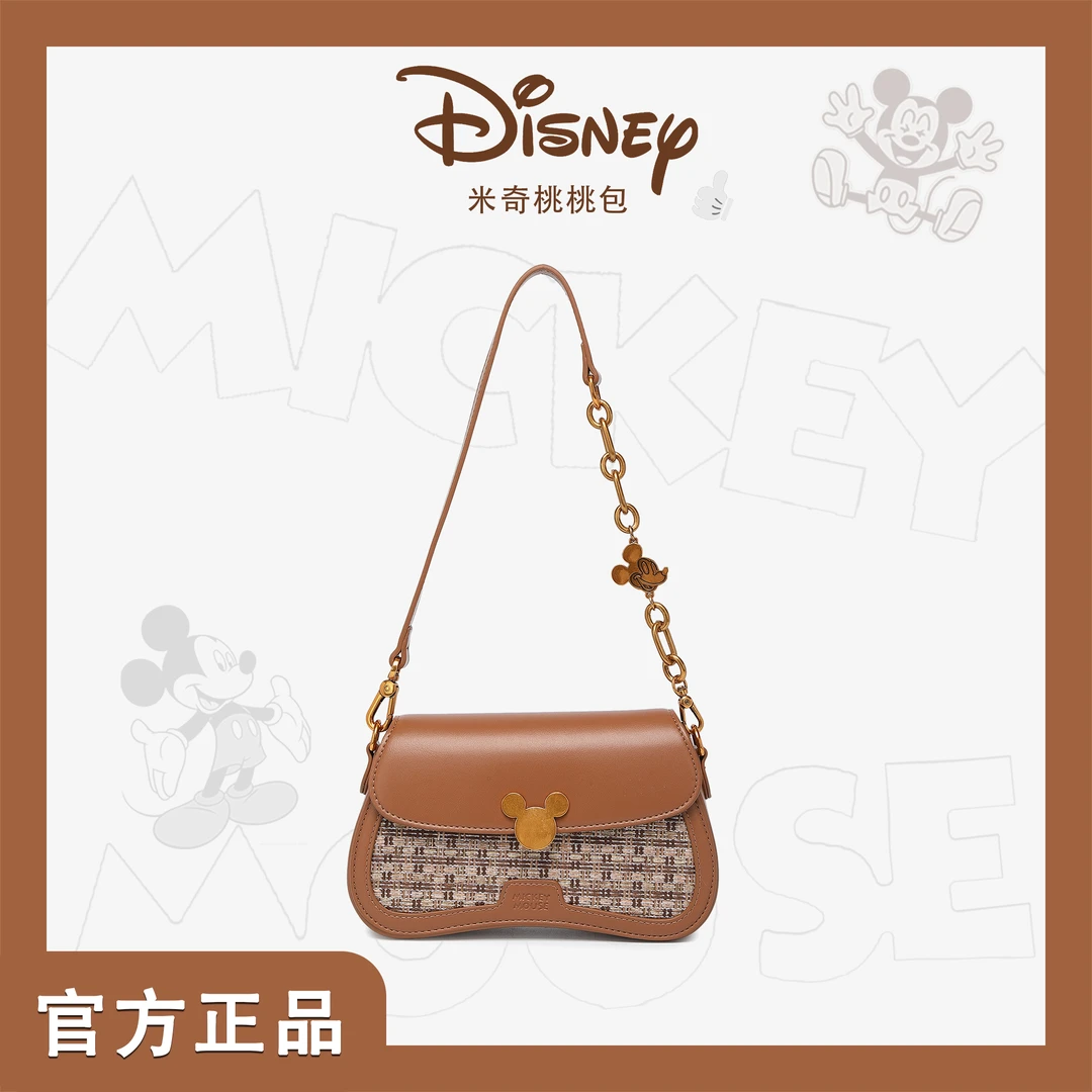 Disney/迪士尼米奇桃桃包单肩斜挎包腋下包-1