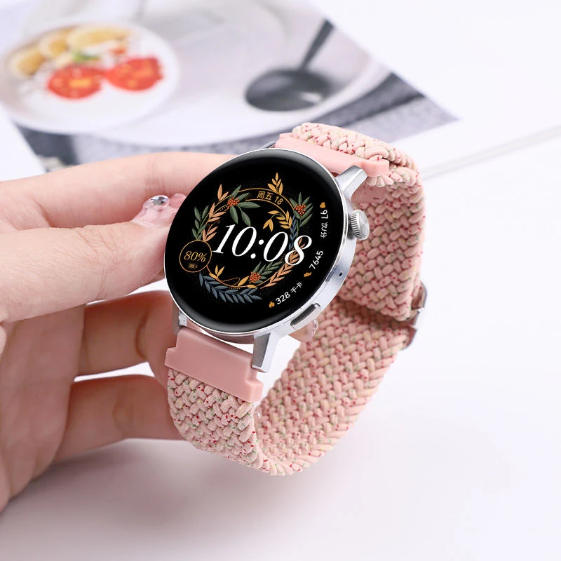 适用华为Watch GT23 pro编织表带智能手表带watch34女荣耀magic