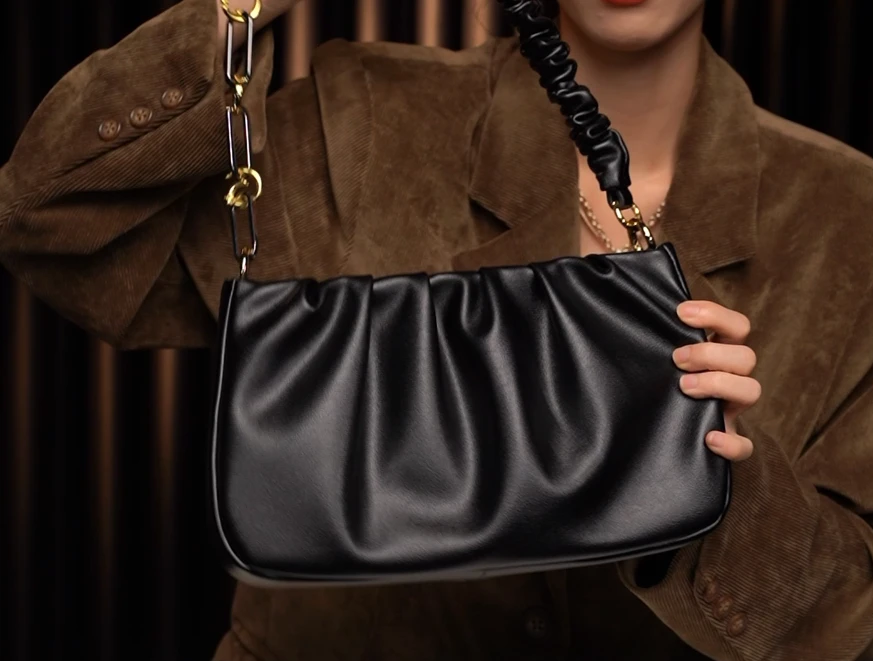 LEATHER BAG STUDIO 原创高定 ”腋下“ 真皮包-H1143