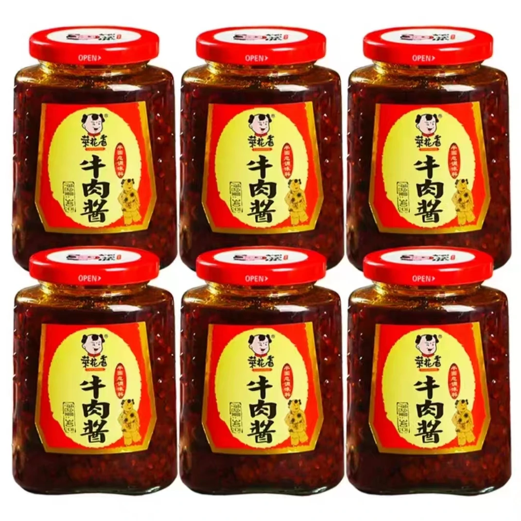 菜花香 牛肉酱340g下饭菜下饭酱香辣酱拌面酱拌饭酱油辣子辣椒酱
