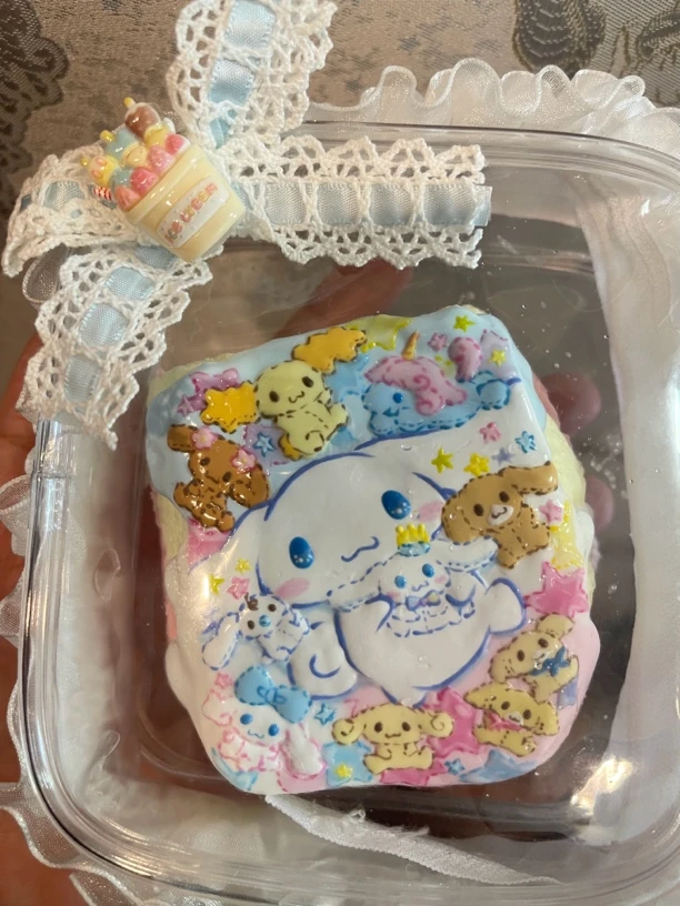 2个手工硅胶捏捏乐(手绘食物系)fx盲盒