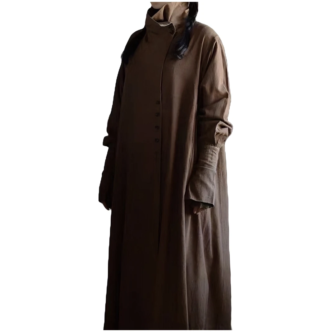 ZUO AN MI XIANG/左岸迷香／2022秋冬／斑栗长外套Z22FW8014 长款