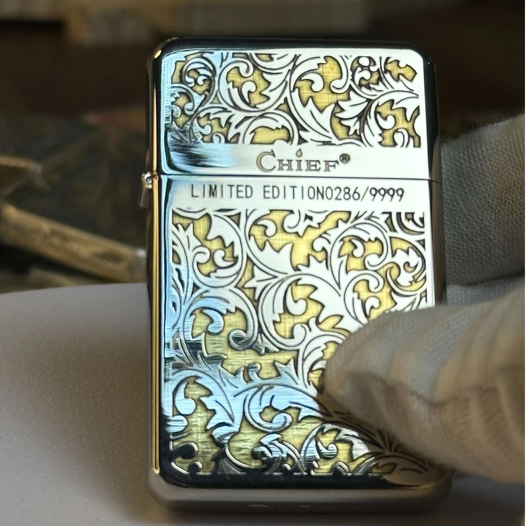 CHIEF/首领首领便捷窄机煤油打火机网红爆款礼盒送男友