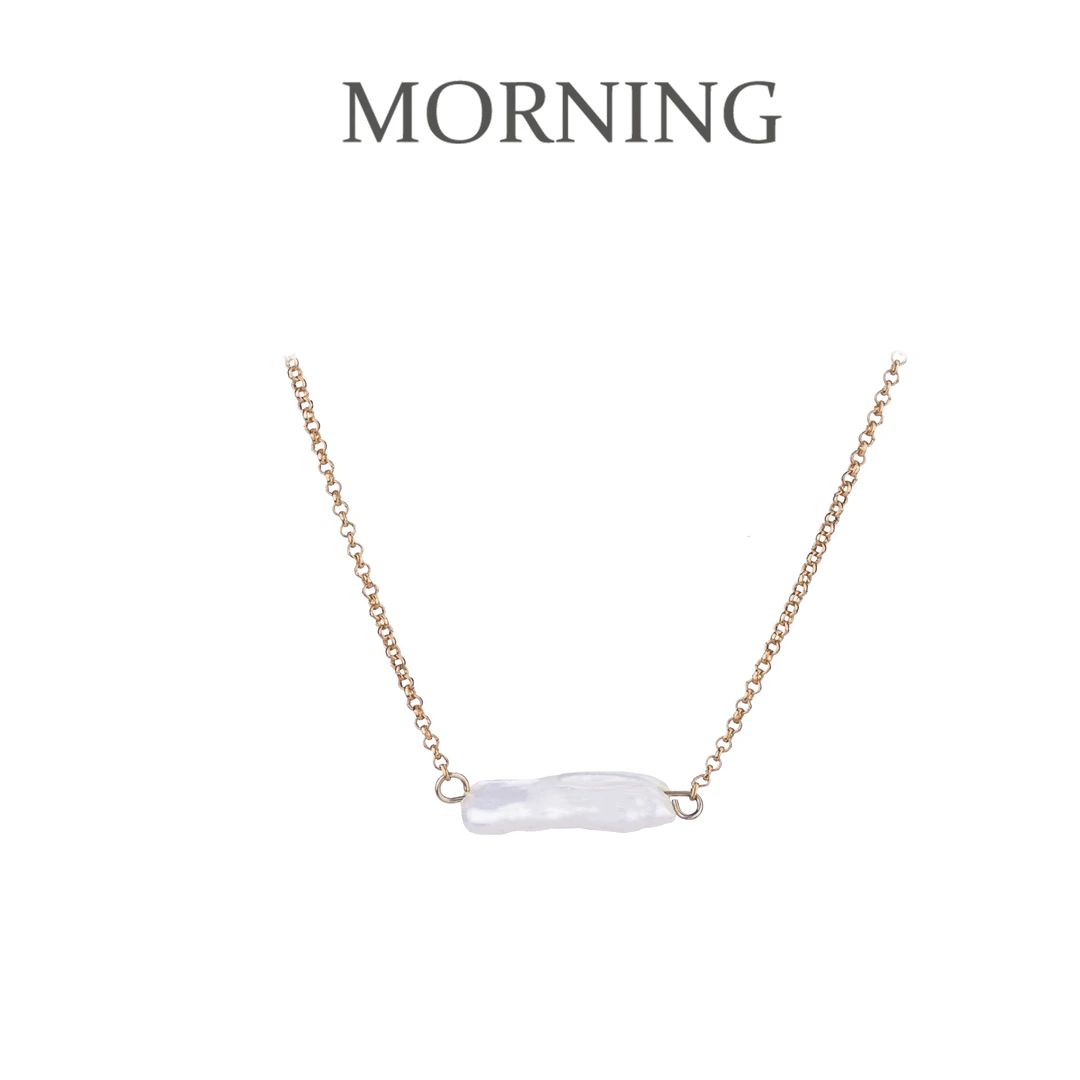 铜合金项链 MORNING早安日记【水仙】时尚 百搭 气质 小众项链-1015