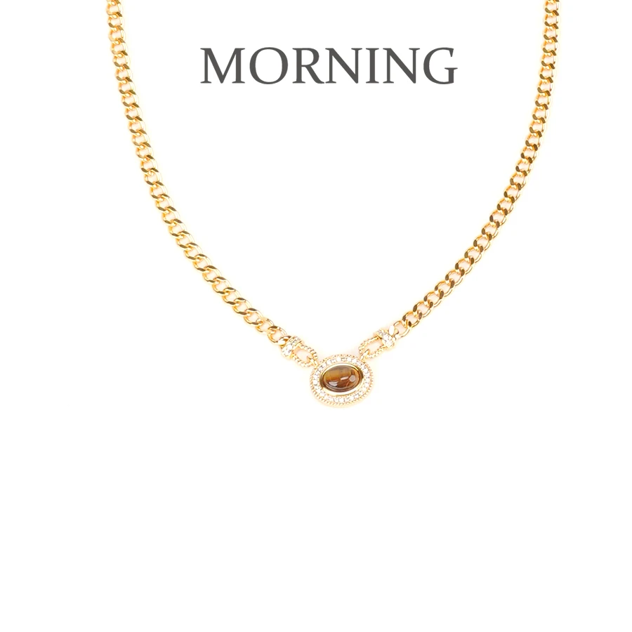 铜合金项链 MORNING/早安日记小众轻奢复古气质时尚项链-1482