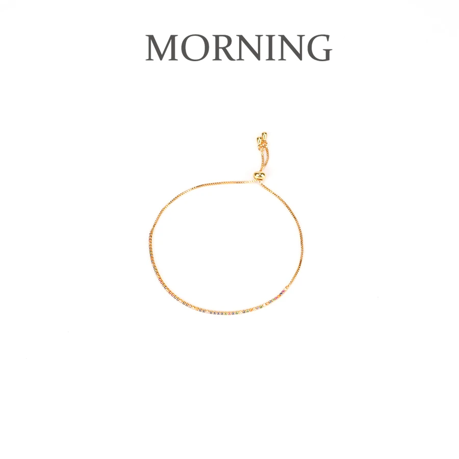 铜合金手链 MORNING/早安日记时尚可调节手链彩色-1471