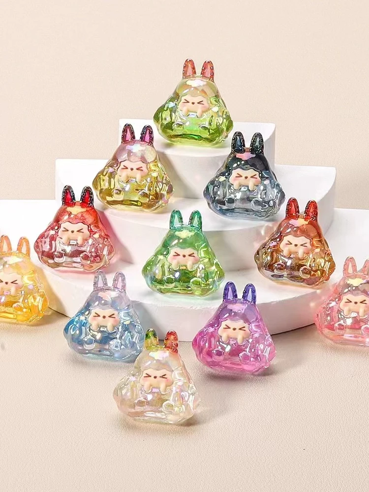(9宫格)电镀梦幻渐变迷你塔塔 diy摆件动漫手办