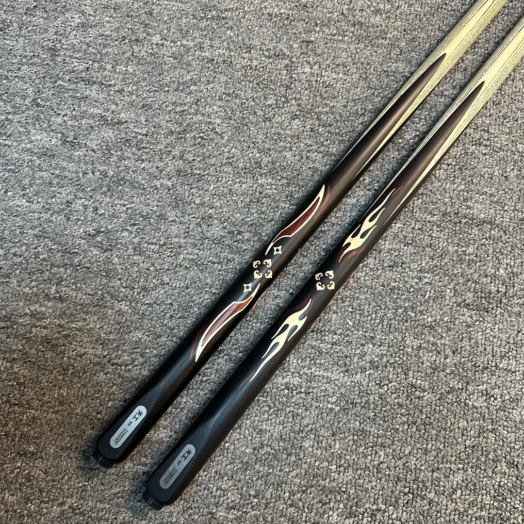 天工墨影 天刃手工一体小头黑8黑八球杆中式八球斯诺克九球桌球杆