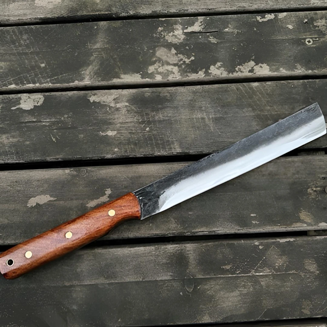 弹簧钢锻打直柴户外修枝排障丛林穿越露营多功能柴刀