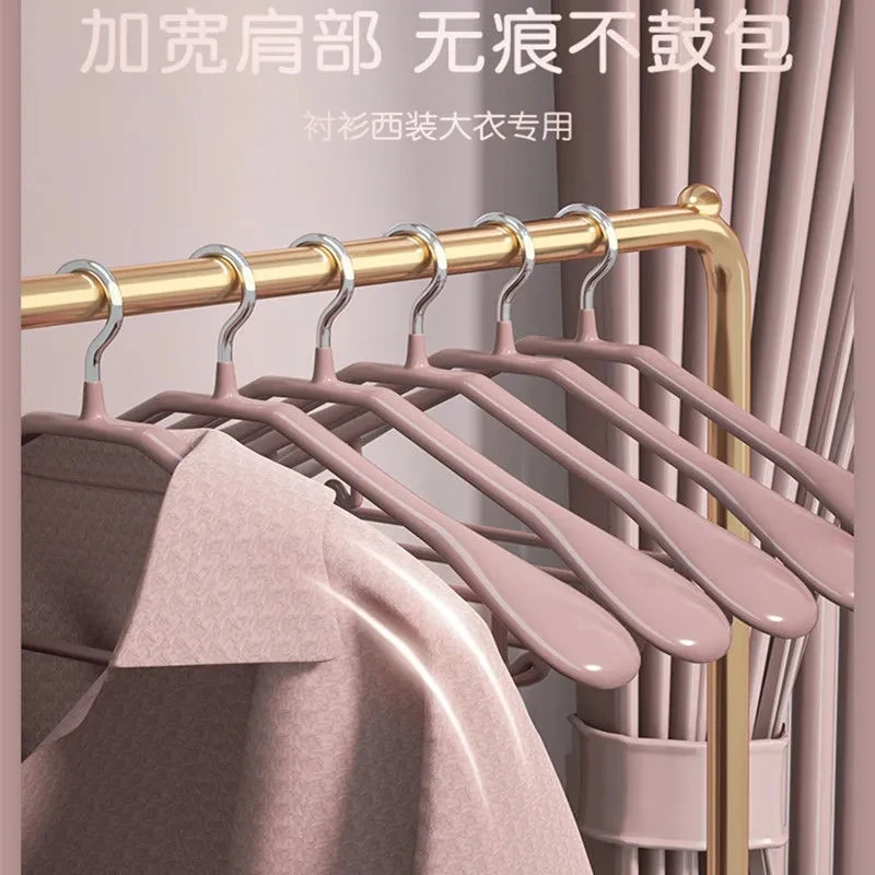 衣架无痕防滑不锈钢成人大衣服挂家用高档轻奢宽肩衣撑子晾晒神器