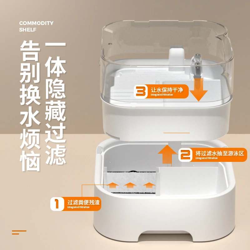 桌面龟缸迷你缸过滤器一体式豪华宠物缸过滤防逃逸桌面迷你乌龟缸
