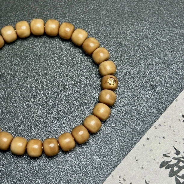 [DADONG]龙脊菩提-老型金标-8mm单圈手串（有月眼）