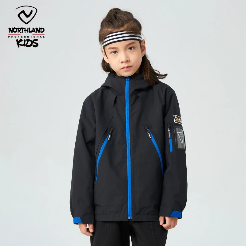 诺诗兰童装儿童夹克山系户外防风防水时尚三合一外套CO125400