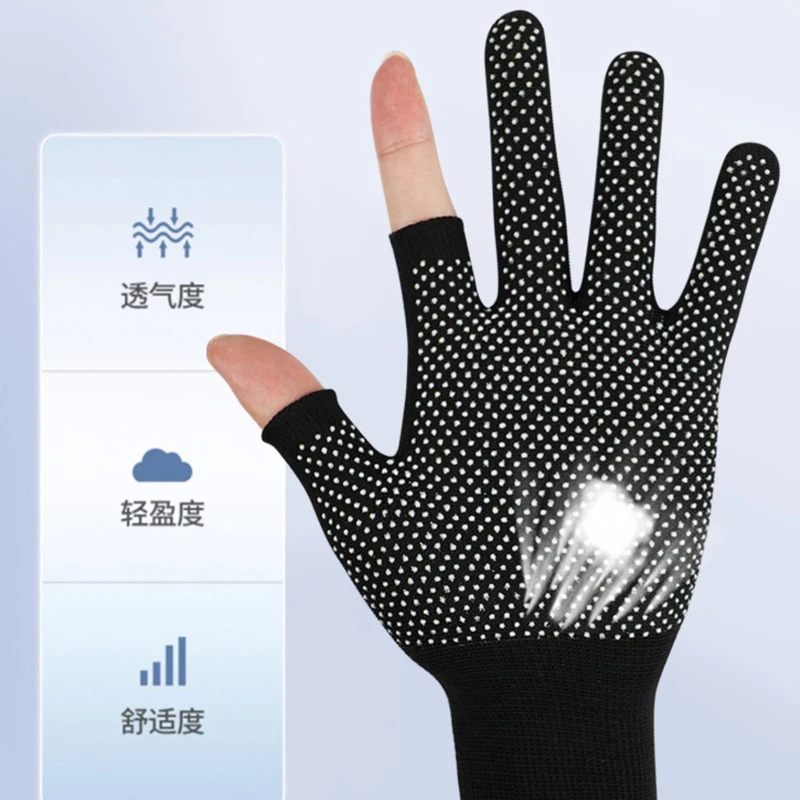 【升级款更透气】钓鱼手套冰丝路亚台钓海钓防刺防水专用防晒不粘饵
