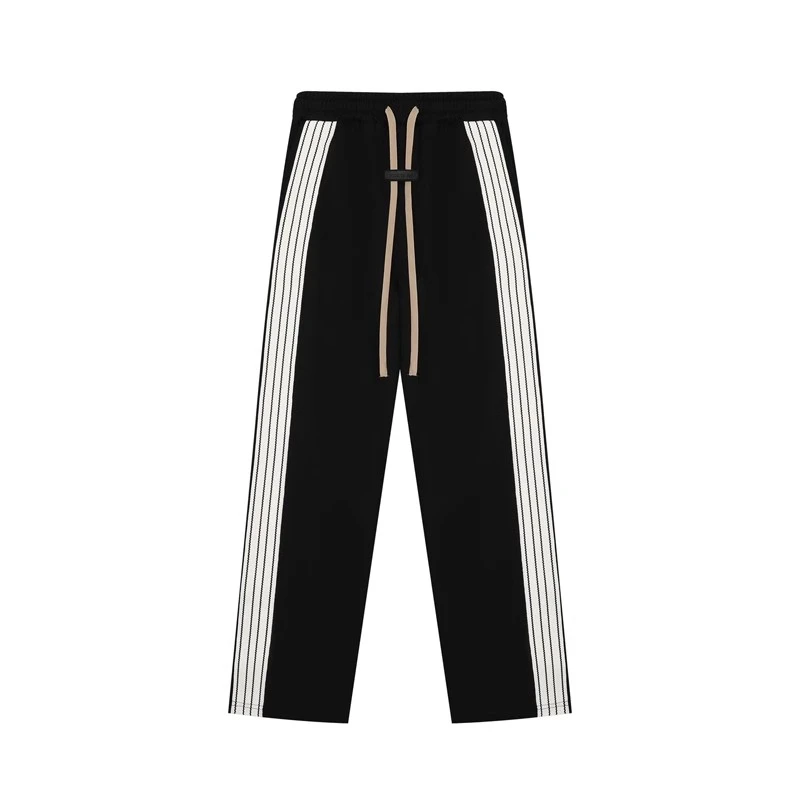 第八季休闲裤侧边条纹宽松直筒长裤百搭撞色