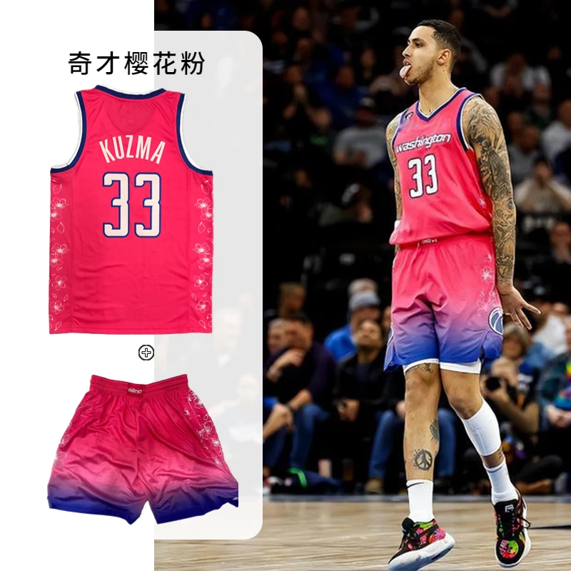 奇才13号普尔球衣33库兹玛篮球服比尔夏季运动美式宽松背心透气男