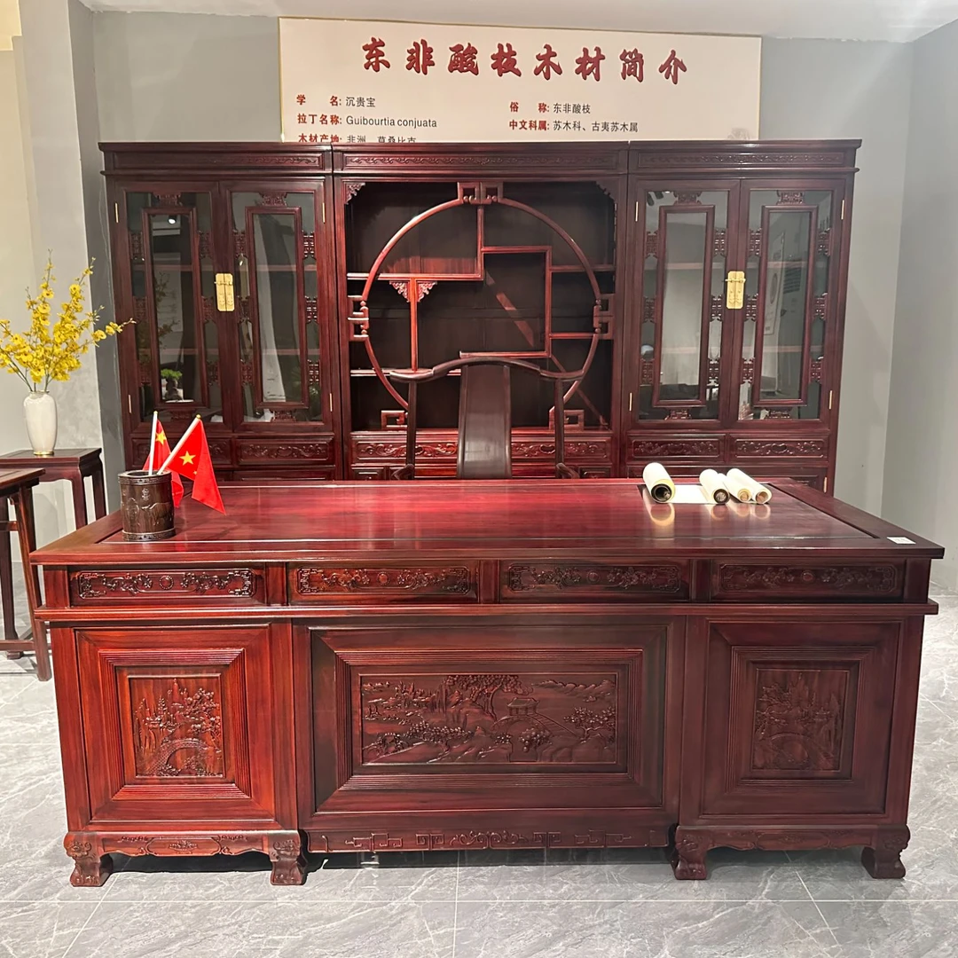 客厅卧室中式办公台豪华办公桌书桌写字桌写字台