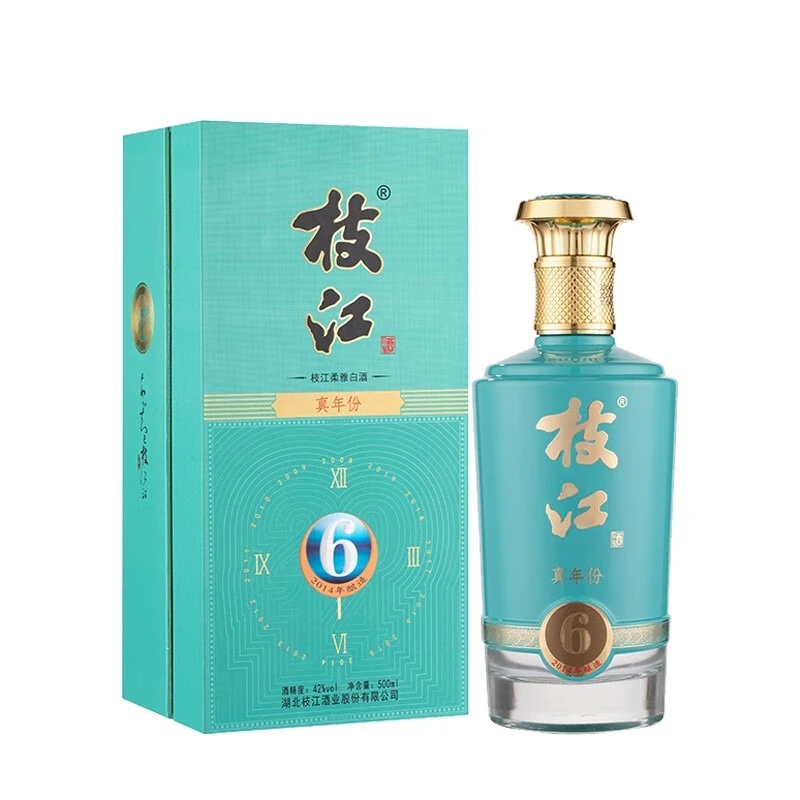 枝江真年份6 “中秋送礼”浓香风味低度白酒42度礼盒装42度500ml